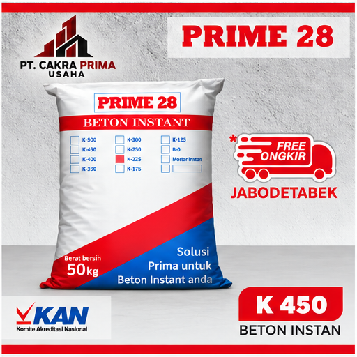 Beton Instan K450 Prime 28 50 Kg - cakraprimausaha.com